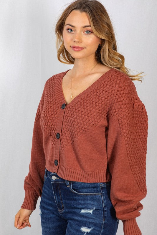 Bubble Sweater - cinnamon