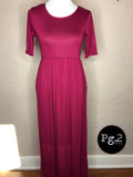 Maxi of your Life Dress - wine