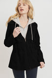 Anorak Jacket with Fleece Hoodie