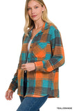 Jacquard Plaid Shacket - bright