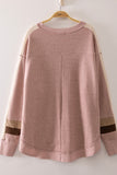 Very J Waffle Knit Pullover (blush)