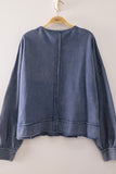 Very J Soft Cotton Lightweight Sweatshirt (blue)