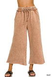 Acid Wash Palazzo Sweatpants