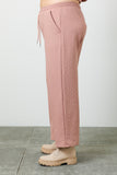 Textured Knit Pants - dusty pink