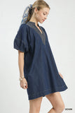 Umgee Denim Mini Dress