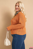 Cropped Sweater - orange