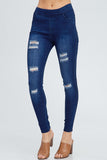 Ripped Denim Jeggings