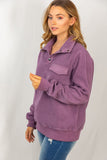 Sherpa Pullover - grape