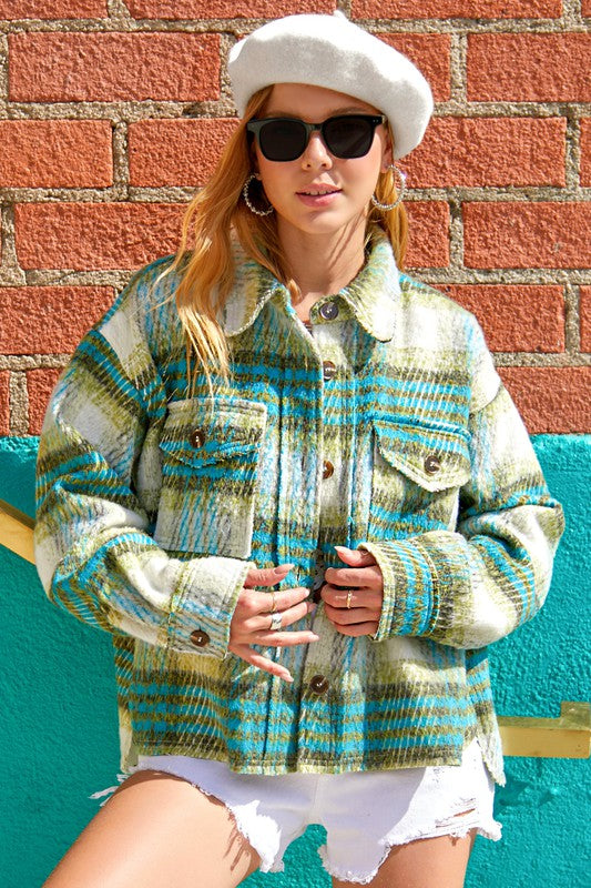 Thick sale plaid jacket