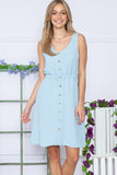 Sleeveless Dress - light blue