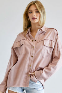 Shirt Jacket - blush